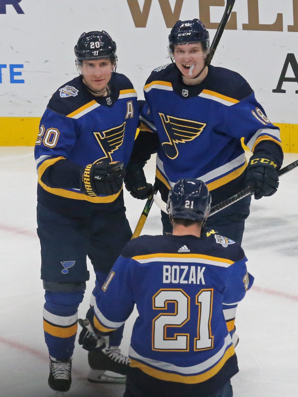 The Blues and the Sabres skate at Enterprise